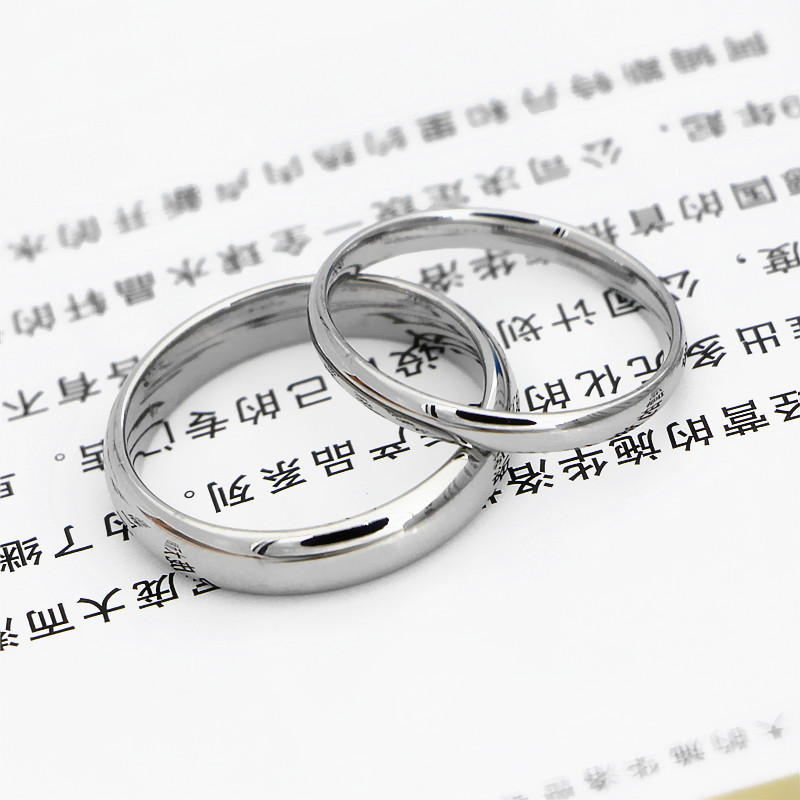 奥维洛韩版弧形指环时尚百搭款式钢饰情侣男女生对戒潮流饰品热销