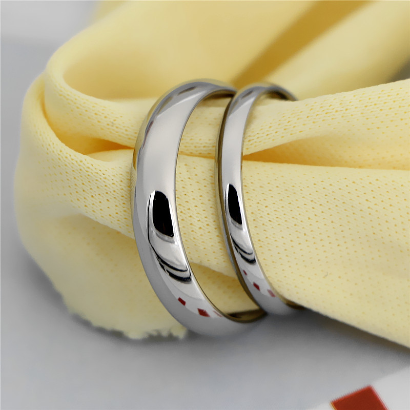 奥维洛韩版弧形指环时尚百搭款式钢饰情侣男女生对戒潮流饰品热销