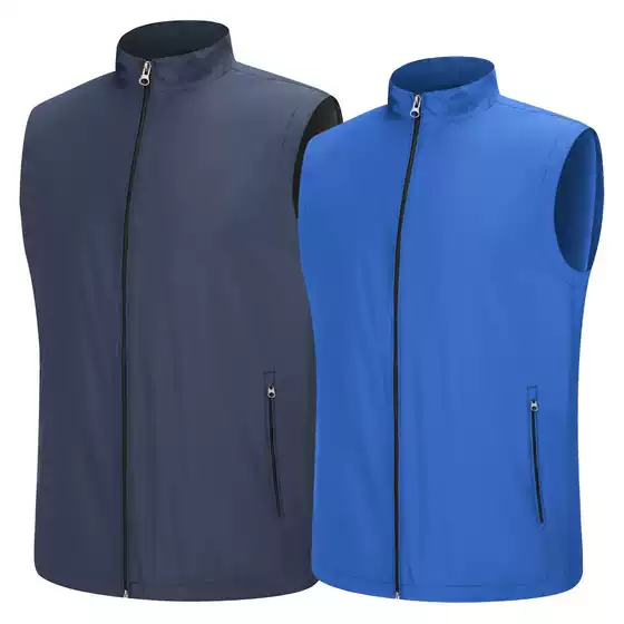 Business Vest for Men and Women Pure Color Fishing Volunteer Group Clothing Event Party Enterprise Printable Logo