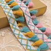 Spot wholesale color broom tassel ribbon lace Pingyang lace barcode clothing curtain home diy accessories