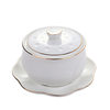Desc Gold Bird's Nest Bowl Dessert Bowl High-end Hotel Bird's Nest Stew Cup Ceramic Bowl Restaurant Sugar Water Dessert Porridge Bowl Steamed Egg Bowl