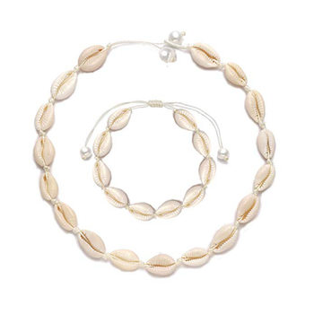 Foreign trade hot selling white shell necklace pearl Bohemian natural shell necklace European and American suit manufacturers wholesale