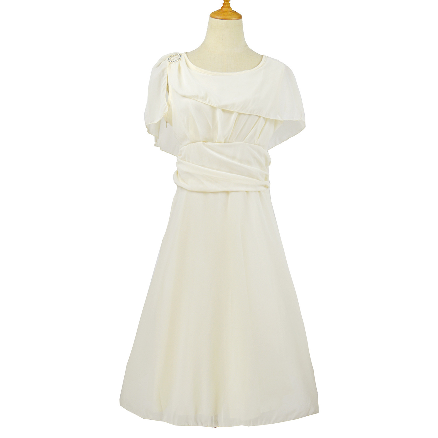 Plus Size Chiffon A Line Dress Elegant Mid Length Flattering Fit Perfect for Casual or Formal Occasions Wholesale