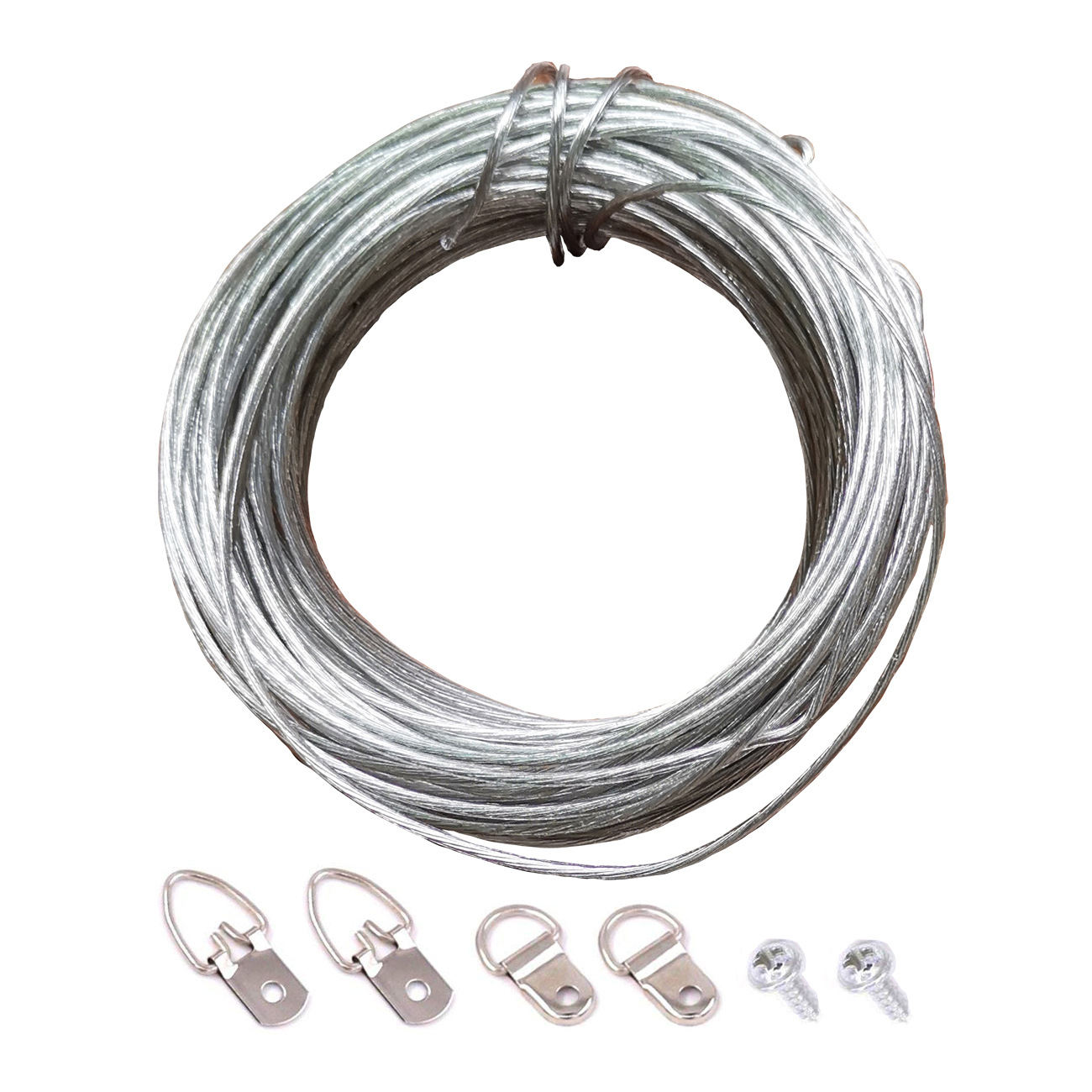 Bulk supply photo frame hanging painting wire rope hook set picture frame hanging rope 30 meters 20 meters hook accessories package