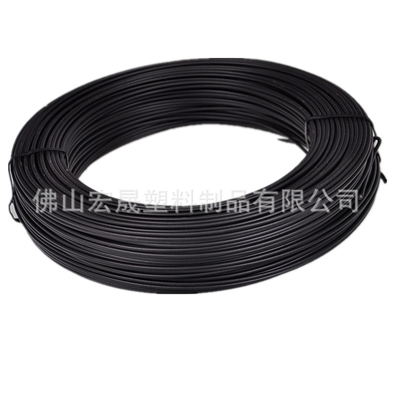 Galvanized iron wire tie plastic coated iron wire adhesive tie gardening fruit seedling fixing PVC environmental protection round iron core tie wire