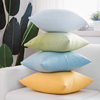 Scandinavian Pure Color Pillowcase Cotton and Linen Linen Pillow Cushion Cover with Core Export Candy Color Pillow Sofa Back Cushion
