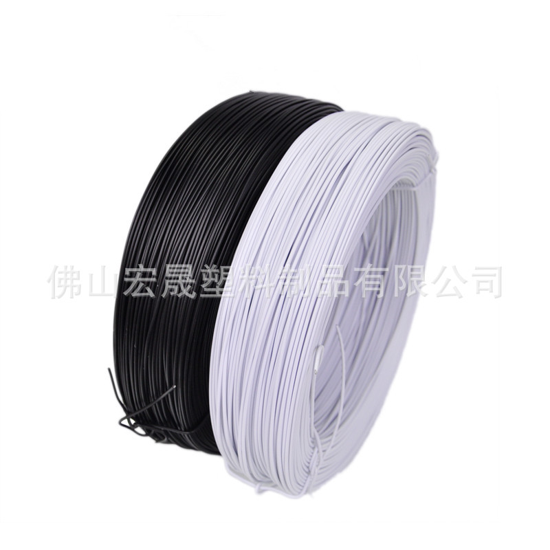 Galvanized iron wire tie plastic coated iron wire adhesive tie gardening fruit seedling fixing PVC environmental protection round iron core tie wire