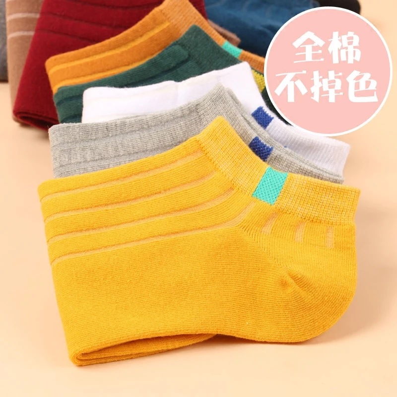 200针春夏百搭全棉低帮女士船袜 纯色全棉袜子女士短袜子厂家批发