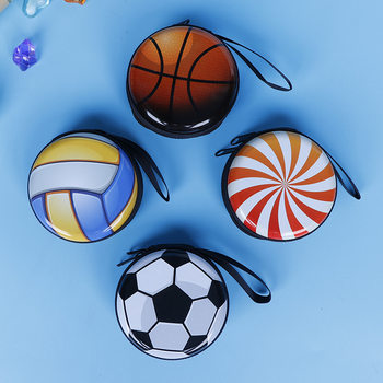 Children's creative coin purse mini zipper storage bag sports games football basketball gifts various styles of ball games