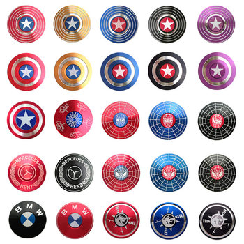 New Captain America Fidget Spinner Creative Aluminum Alloy Metal Gift Spinner Decompression Toy Street Stall Supply