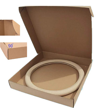 Car Steering Wheel Cover Extra Hard Packaging Box Express Delivery Carton in Stock Kraft Paper Square Airplane Box Safe and Pressure-Resistant