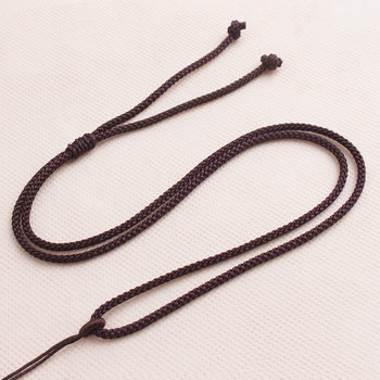 Hand-Woven Simple Pendant Necklace Rope DIY Jade Beeswax Jade Pendant Lanyard Double Knot Men's and Women's Rope Wholesale