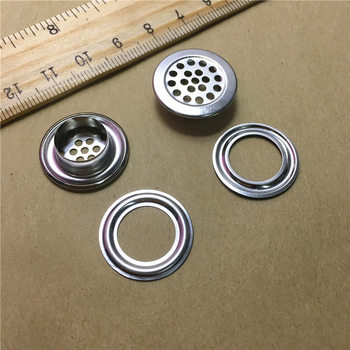 Mesh ventilation hole air eye pure copper material over-needle corns round edge rust-free shoes and hats air eye buckle outer diameter 22mm
