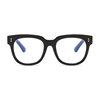 Korean Style Sydney Fan Same Style Flat Mirror V Brand Black Frame Retro Glasses Frame Internet Popular Trendy Anti-Blue Light for Men and Women