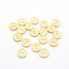 Spot natural wood two-eyed dotted bowl-shaped wooden buttons DIY wood accessories buttons children's wooden buttons
