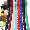 35 colors 2.5cm elastic nylon + spandex warp knitted lace unilateral hollow underwear diy accessories