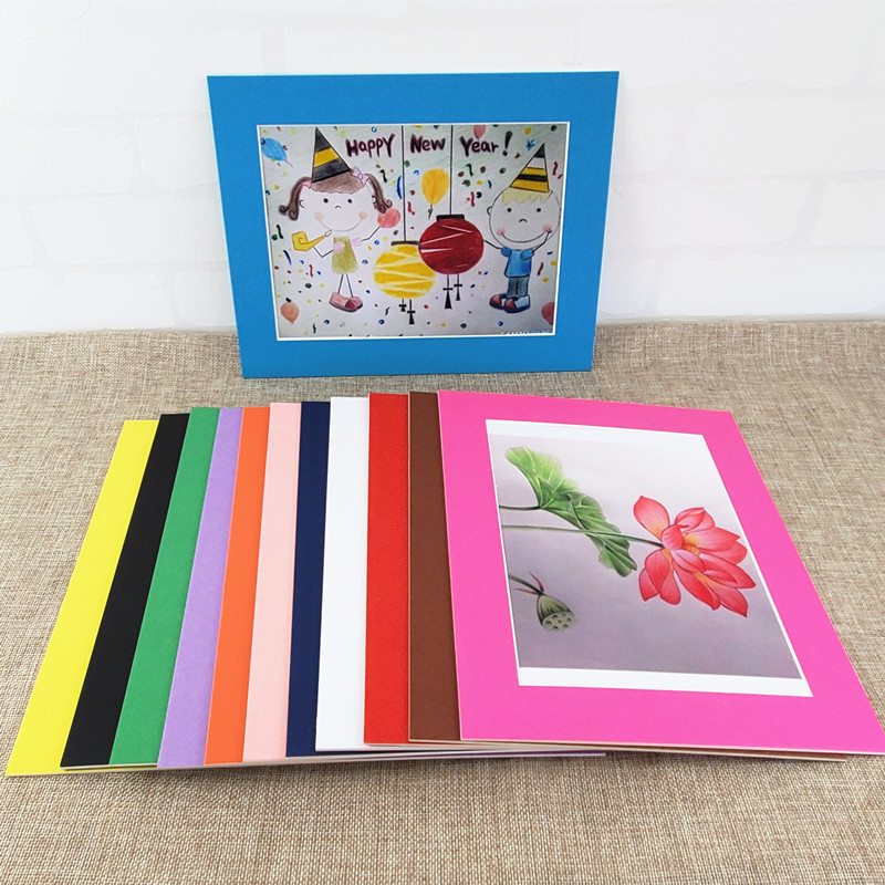 Early Education Children's Picture Frame Art Training Textbook Simple Cardboard Photo Frame 8inch Picture Frame 8inch Thickened Cardboard Photo Frame