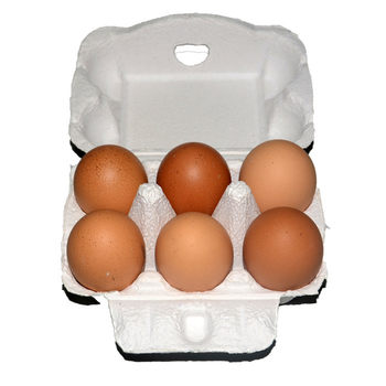 Factory Direct Sales of 6 Paper Egg Boxes, Pulp Molded Products, Pulp Packaging, Egg Trays, Paper Trays