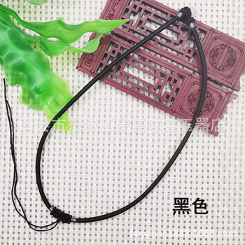 diy jewelry accessories collar hand-woven necklace rope jade crystal pendant lanyard 3mm collar lanyard wholesale
