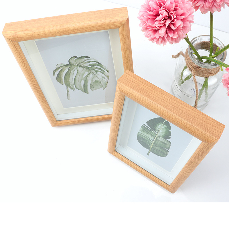 Wooden Three-Dimensional Hollow creative photo frame table wholesale 678 10 inch A4 Nordic Wall square oil painting stick picture frame