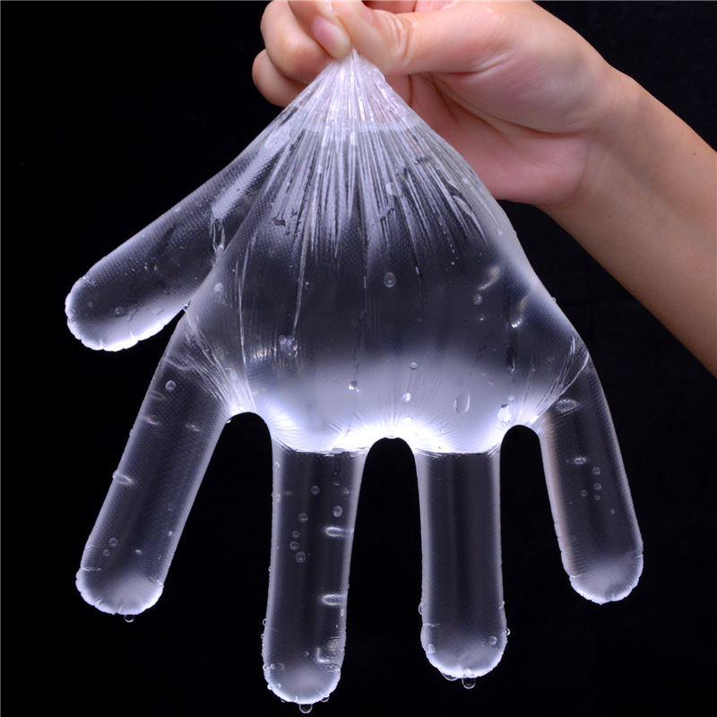 Housework Cleaning Gloves, Hair Salon Hair Dyeing Disposable Gloves, Plastic Film Transparent Gloves, Popular Manufacturers Wholesale