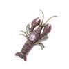 Fashion Exaggerated Retro Animal Brooch European and American Personality Crayfish Pin Pest Men's and Women's Coat Accessories