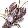 Fashion Exaggerated Retro Animal Brooch European and American Personality Crayfish Pin Pest Men's and Women's Coat Accessories