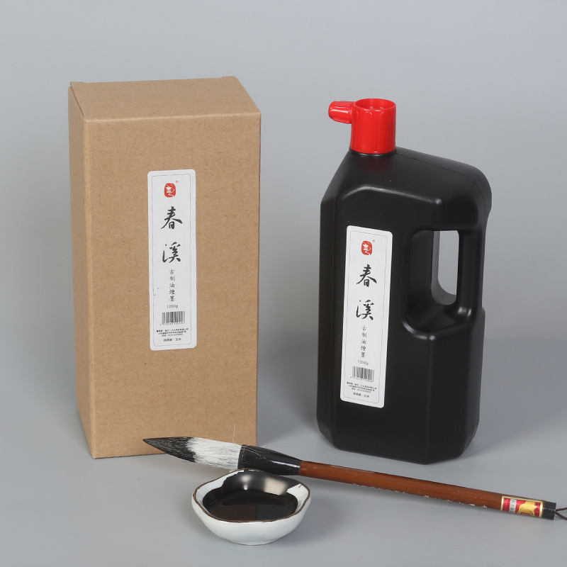 Chunxi high concentration ink calligraphy and painting practice ink bottle ink 1200g 2300g wholesale