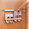 Bathroom Slipper Rack Wall-Mounted Punch-Free Wall-Mounted Bathroom Slipper Shoe Rack Hanging Dormitory Storage Dry and Wet Separation