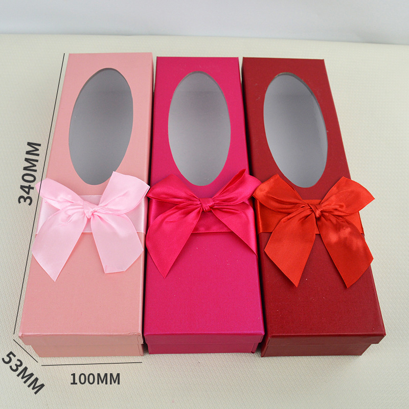 Rose Soap Bouquet Box with Window Packaging Gift Box Lid and Base Teacher's Day Gift Box Chinese Style Gift