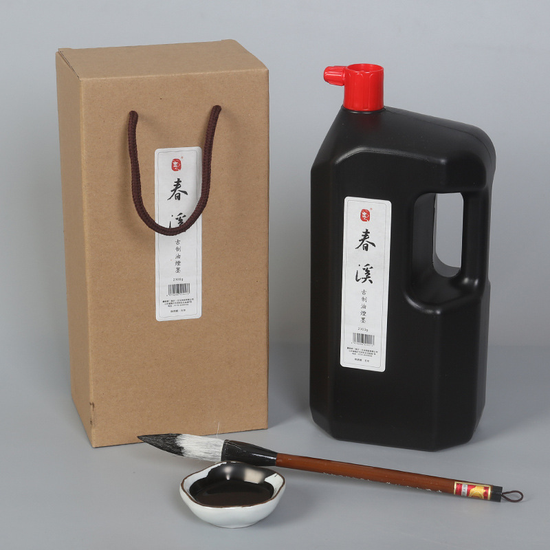Chunxi high concentration ink calligraphy and painting practice ink bottle ink 1200g 2300g wholesale
