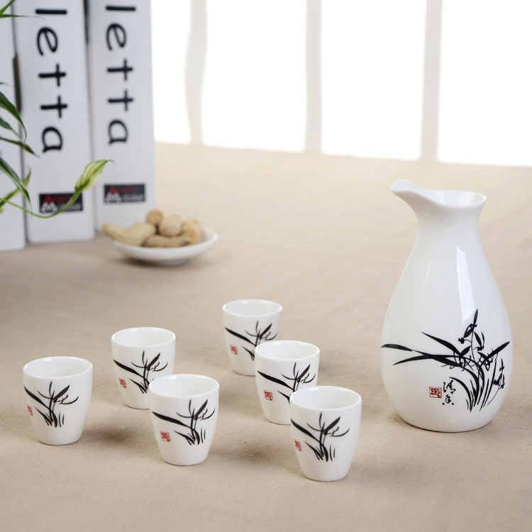 Factory supply ceramic wine set wine dispenser liquor half a kilo wine wholesale