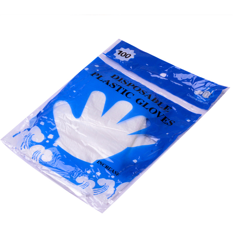 Housework Cleaning Gloves, Hair Salon Hair Dyeing Disposable Gloves, Plastic Film Transparent Gloves, Popular Manufacturers Wholesale