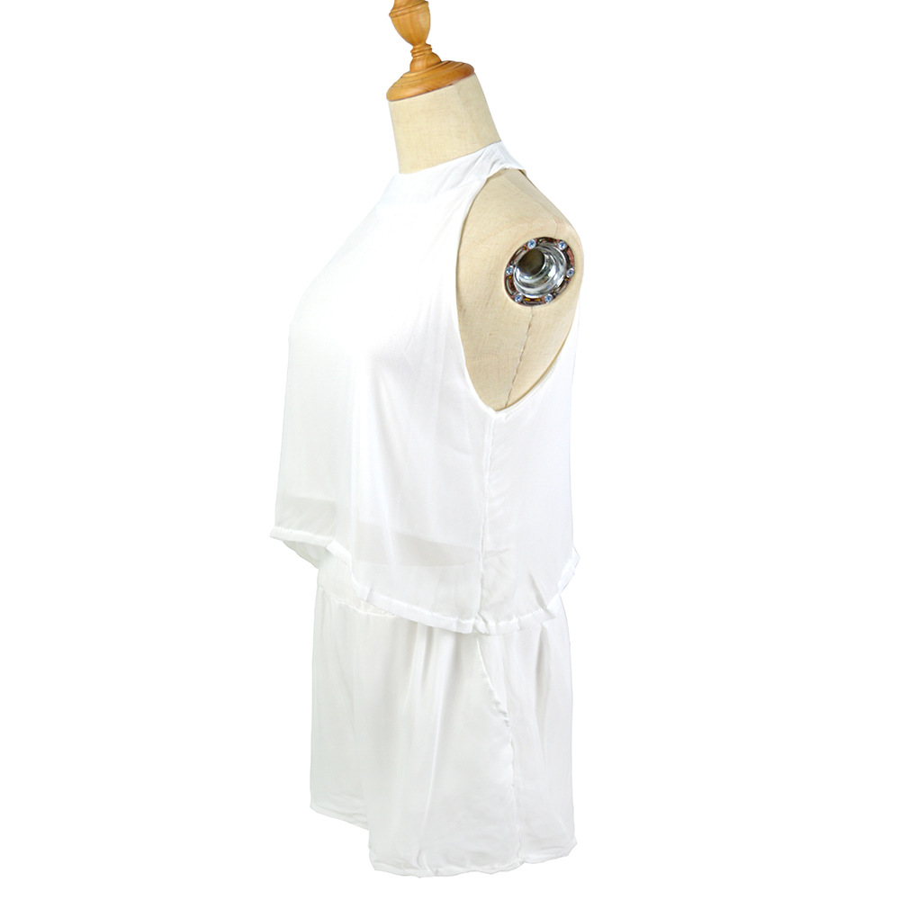 Womens Sexy Halter Chiffon Sports Set Casual Two Piece Outfit with Shorts Perfect for Summer Activities Wholesale