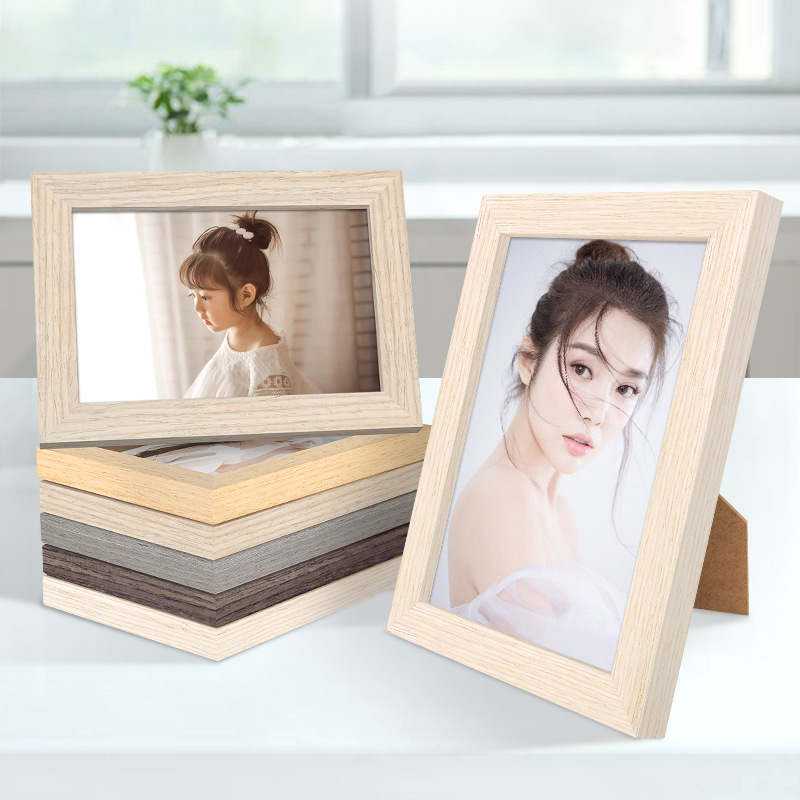 Solid Wood photo frame wall hanging 5 inch 6 inch 7 inch a4 wooden photo frame creative picture frame oil picture frame photo wall wholesale
