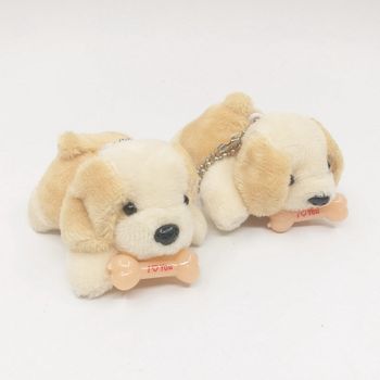7CM bone dog lying dog plush doll toy lying dog mini dog pendant mobile phone bag bag pendant