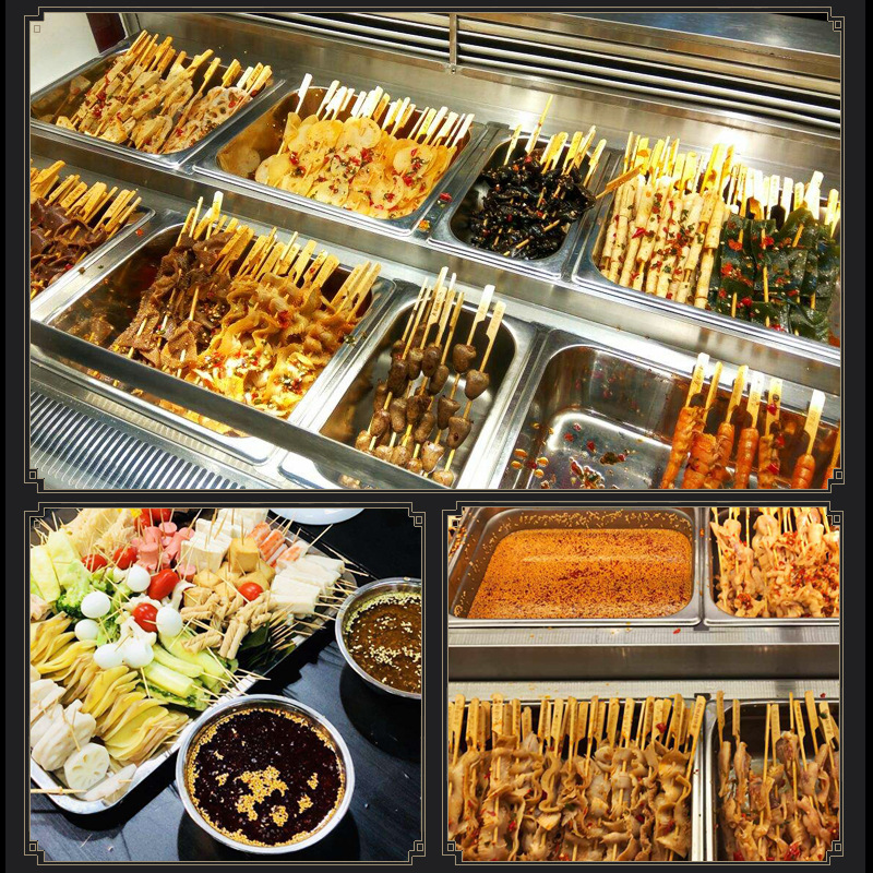 Zhenxian factory direct catering commercial Leshan bowl chicken seasoning spicy red oil rattan pepper Cold hot pot string seasoning