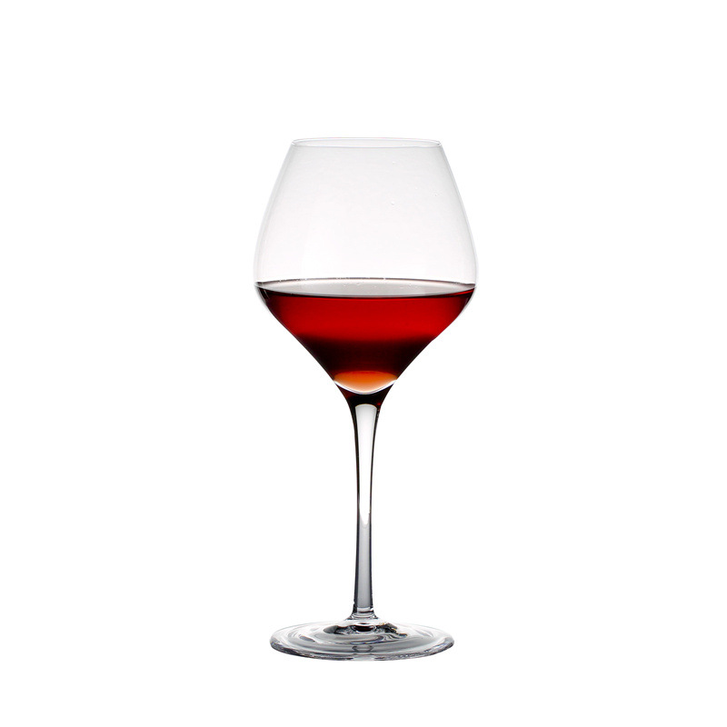 One-piece Crystal Glass Red Wine Glass Large Burgundy Wine Glass Wine Tasting High Foot Glass Household Wine Glass