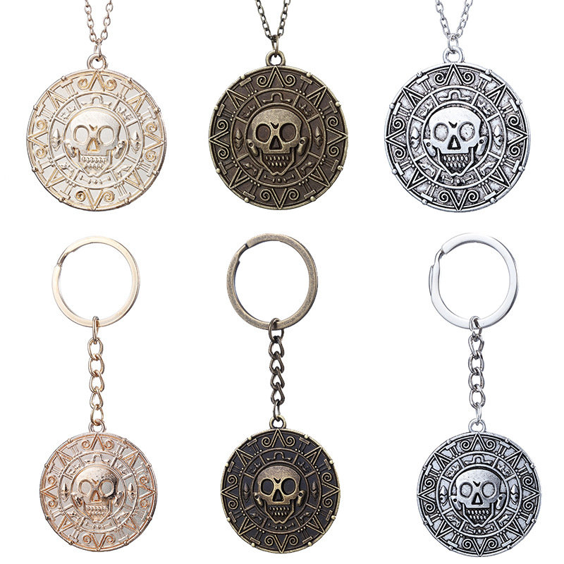 Pirates of the Caribbean Aztec gold coin necklace Aztec Gold...