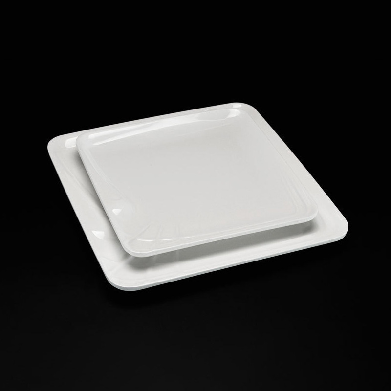 Rice Rolls dish Melamine melamine dish porcelain-like tableware rectangular dish cold dish snacks shaped dish hair high-grade A5