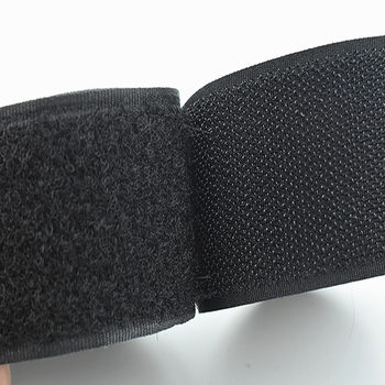 Manufacturer Supplies Spot Polyester Blended Nylon 2cm 2.5Cm30Mm Black and White Velcro Straps