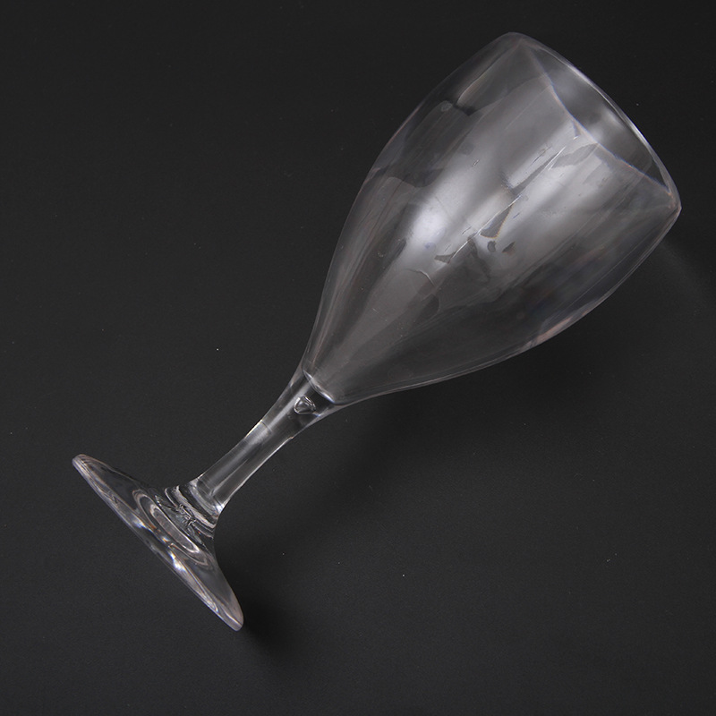 Zhongqi PC acrylic spirits glass drop-resistant household wine glass thickened transparent goblet wholesale logo