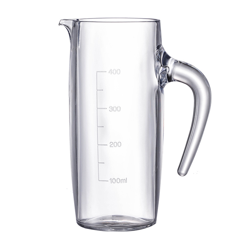 PC Jug Acrylic Wine Dispenser White Wine Decanter Handle with Scale Hotel Transparent Plastic Wine Dispenser