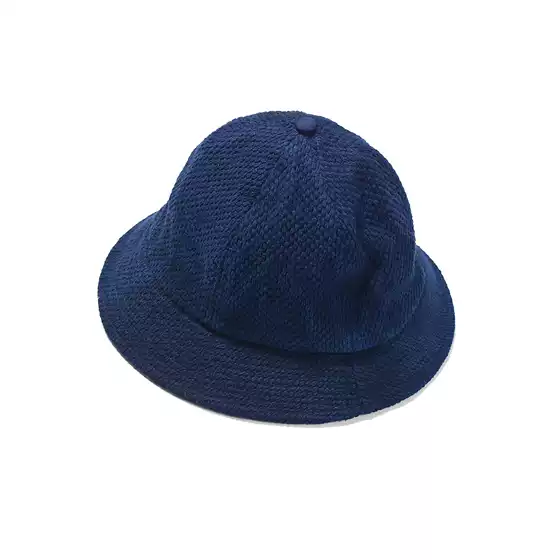 Huang's Textile Indigosashiko Clothing Fabric Blue-Dyed Vintage Fisherman's Hat Handmade Adult Artistic Retro