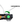 USB rechargeable strong light double lamp XML2 headlamp 18650 battery flashlight