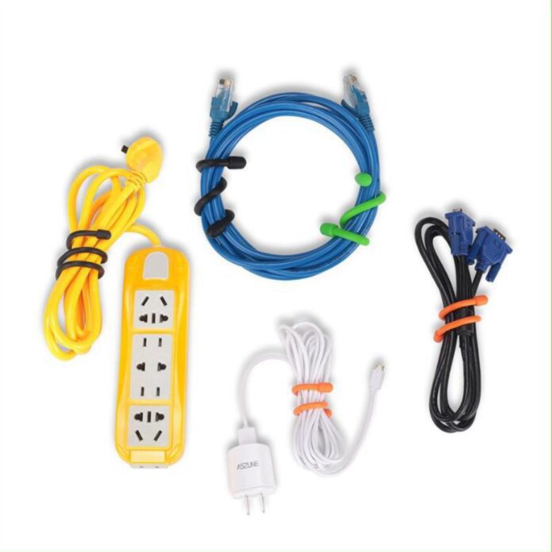 Cross-Border Spot 4.0mm Silicone Tie Rope Gear Tie Reusable Binding Rope Binding Belt Wholesale