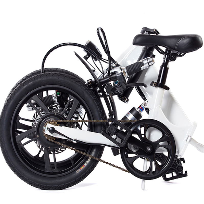 Foreign Trade Export Electric Bicycle Aluminum Alloy Foldableing Bicycle Lithium Battery Power-Assisted Electric Bicycle Small Generation Driving Processing