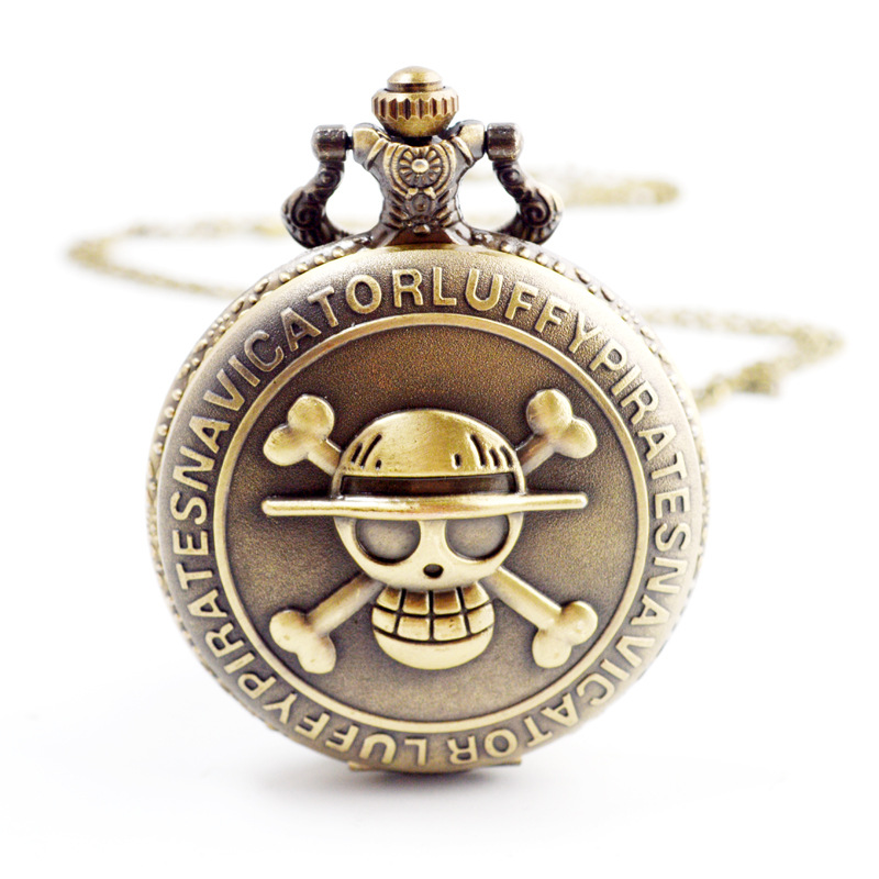 夏季动漫卡通怀表复仇者联盟石英表儿童项链怀表复古翻盖怀表批发