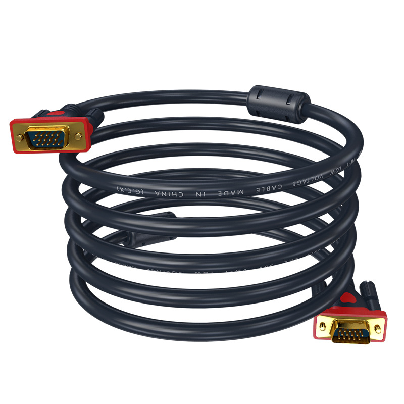 Vga Cable 3+9 Tv Computer Monitor Connection Cable Vga High-Definition Cable Engineering-Specific Data Cable 1.5m