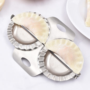 304 stainless steel dumpling making mold single and double-headed dumpling making artifact cross-border hot selling household dumpling making utensils